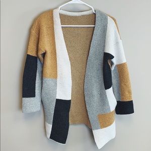 Color Block Cardigan
